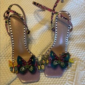 Embellished Betsy Johnson Butterfly heels